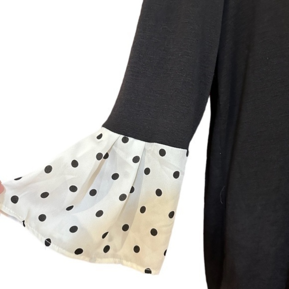Gilli black polkadot sleeves top - Picture 5 of 8